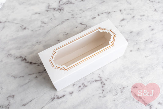 Window Macaroon Box - 15x6x5cm - Pack of 50