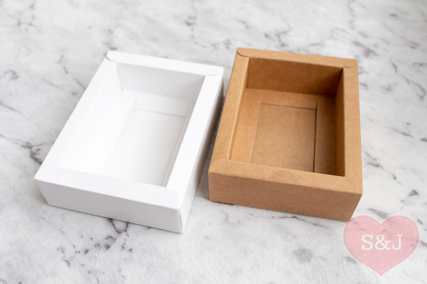 Sleeve Box - White/Brown/Black - Pack of 50