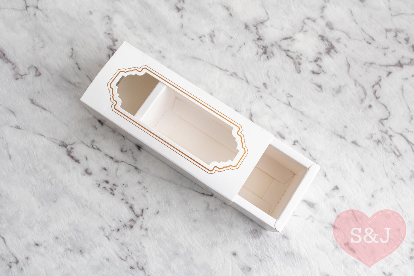 Window Macaroon Box - 15x6x5cm - Pack of 50