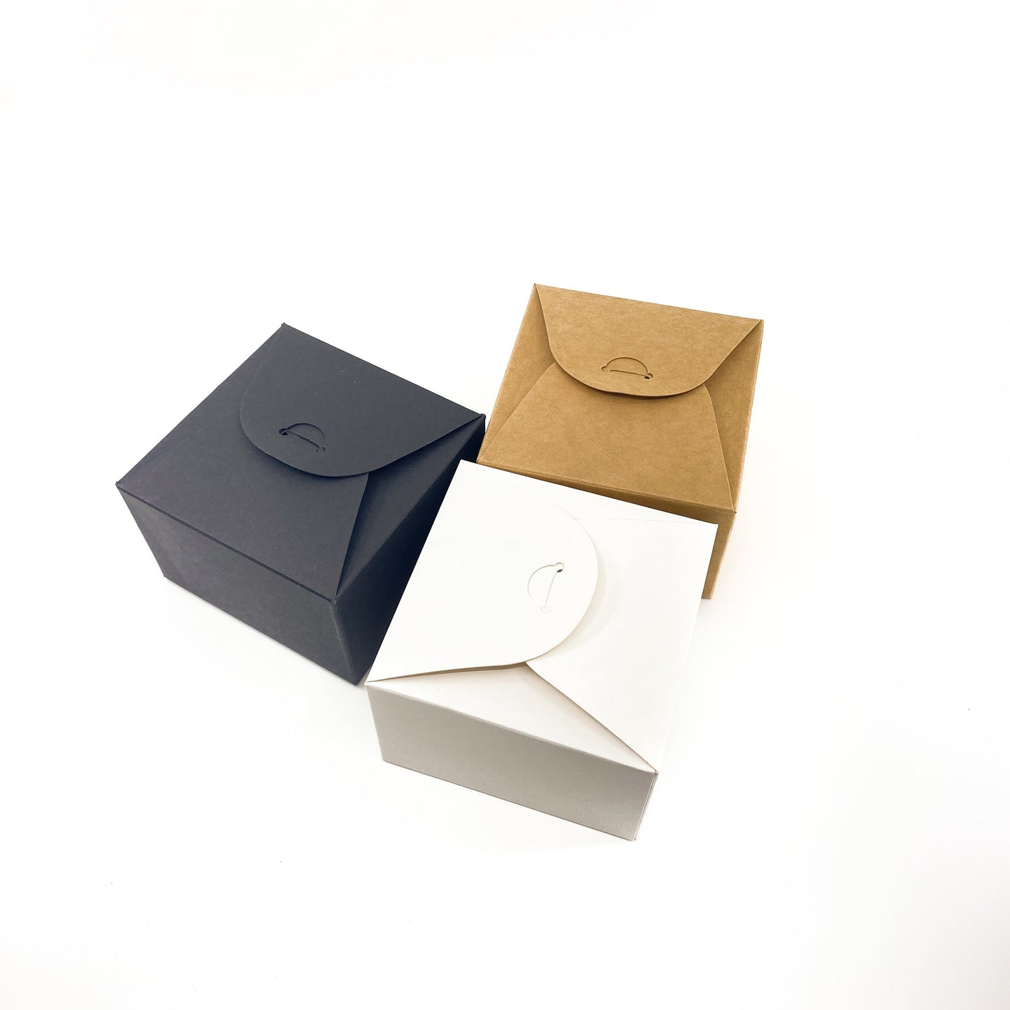 Cardboard Box - Brown/White/Black - Pack of 20
