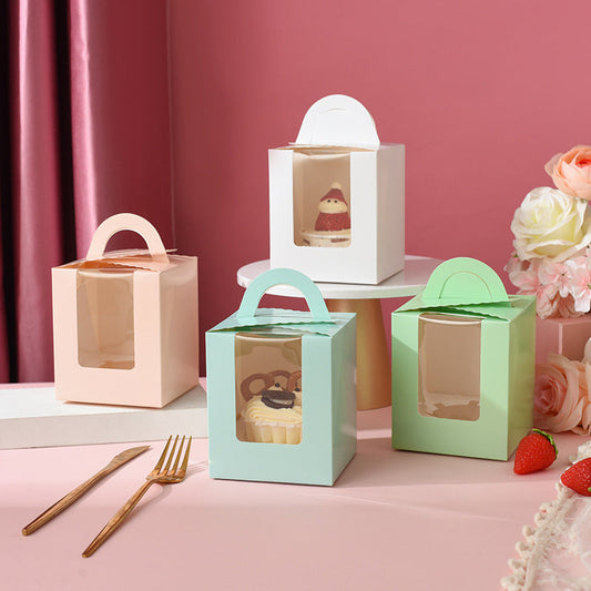 Cupcake Box /w Insert - Pack of 20 - Multi Colours