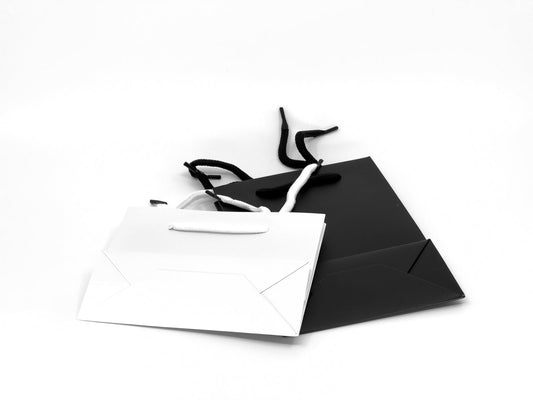 Party Gift Bag - Black/White - Pack of 50