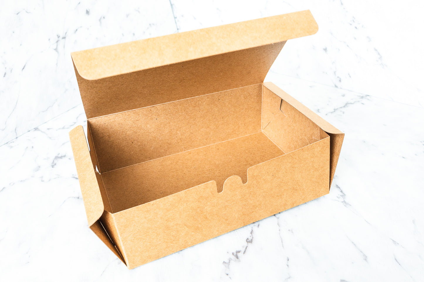 Cardboard Food Container Box - Pack of 50 - 3 Sizes