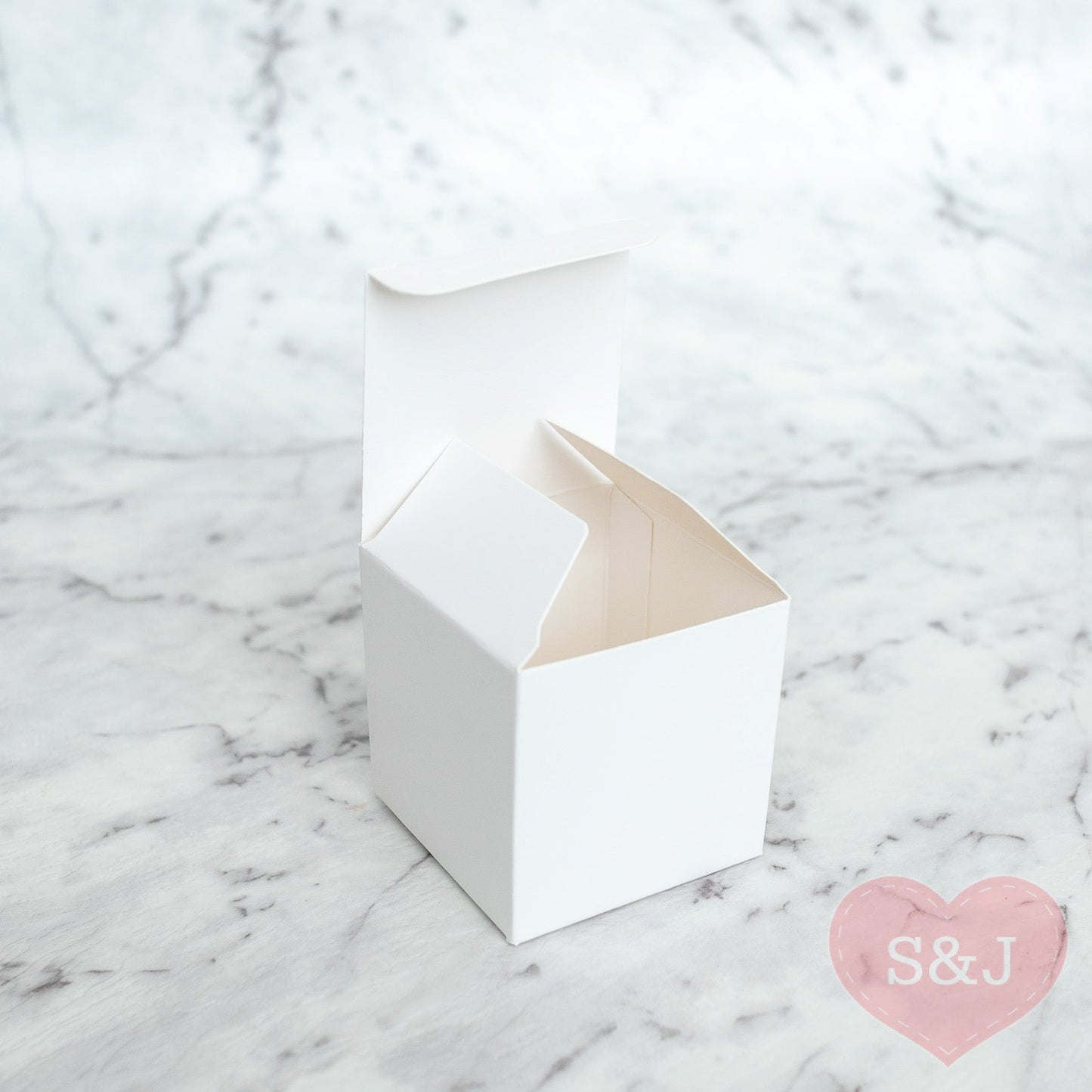 Square White Boxes - Pack of 50