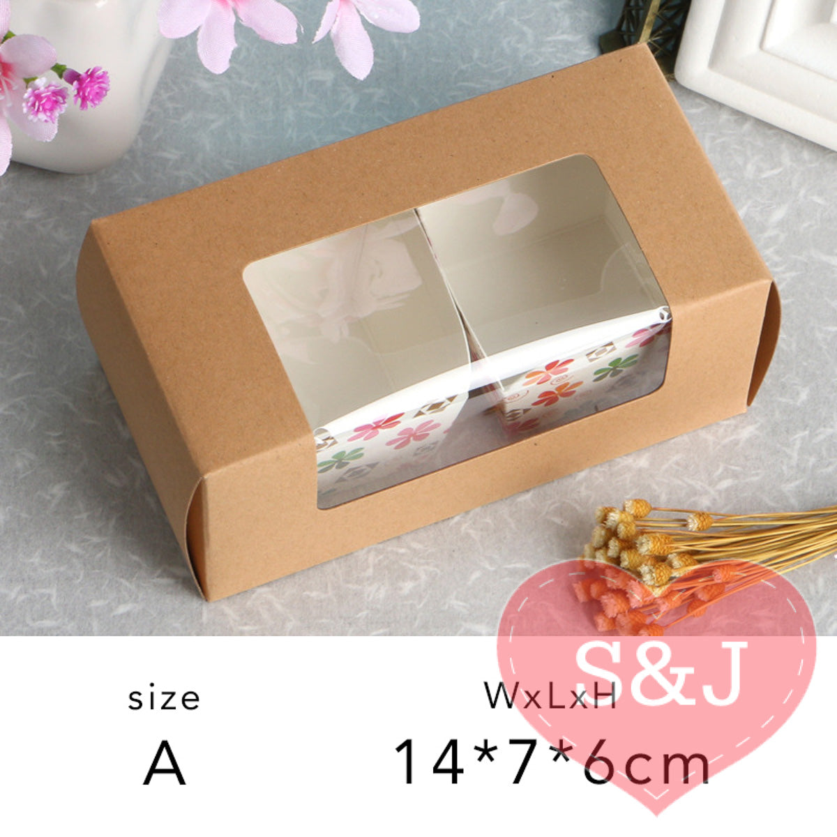Window Kraft Box - Pack of 50