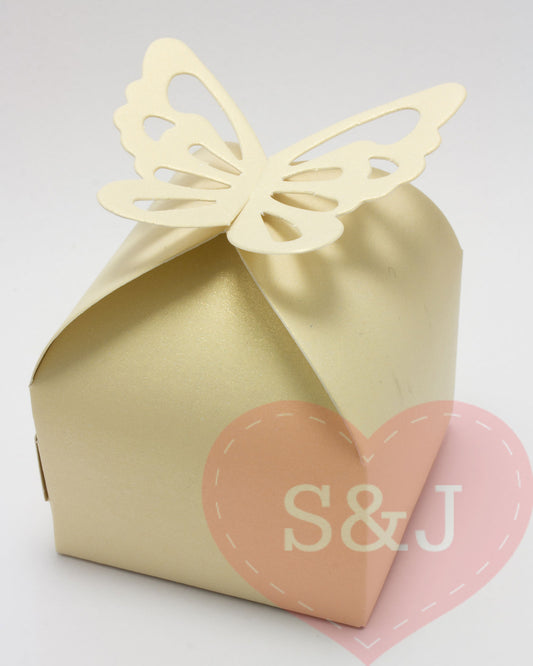 Butterfly Favour Box - 6x6x6cm - Pack of 10