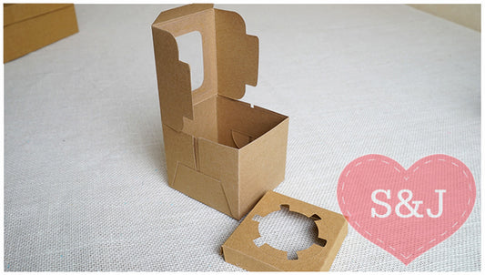 Brown Cupcake Boxes - 1/2/4/6/12 Holes - Pack of 50