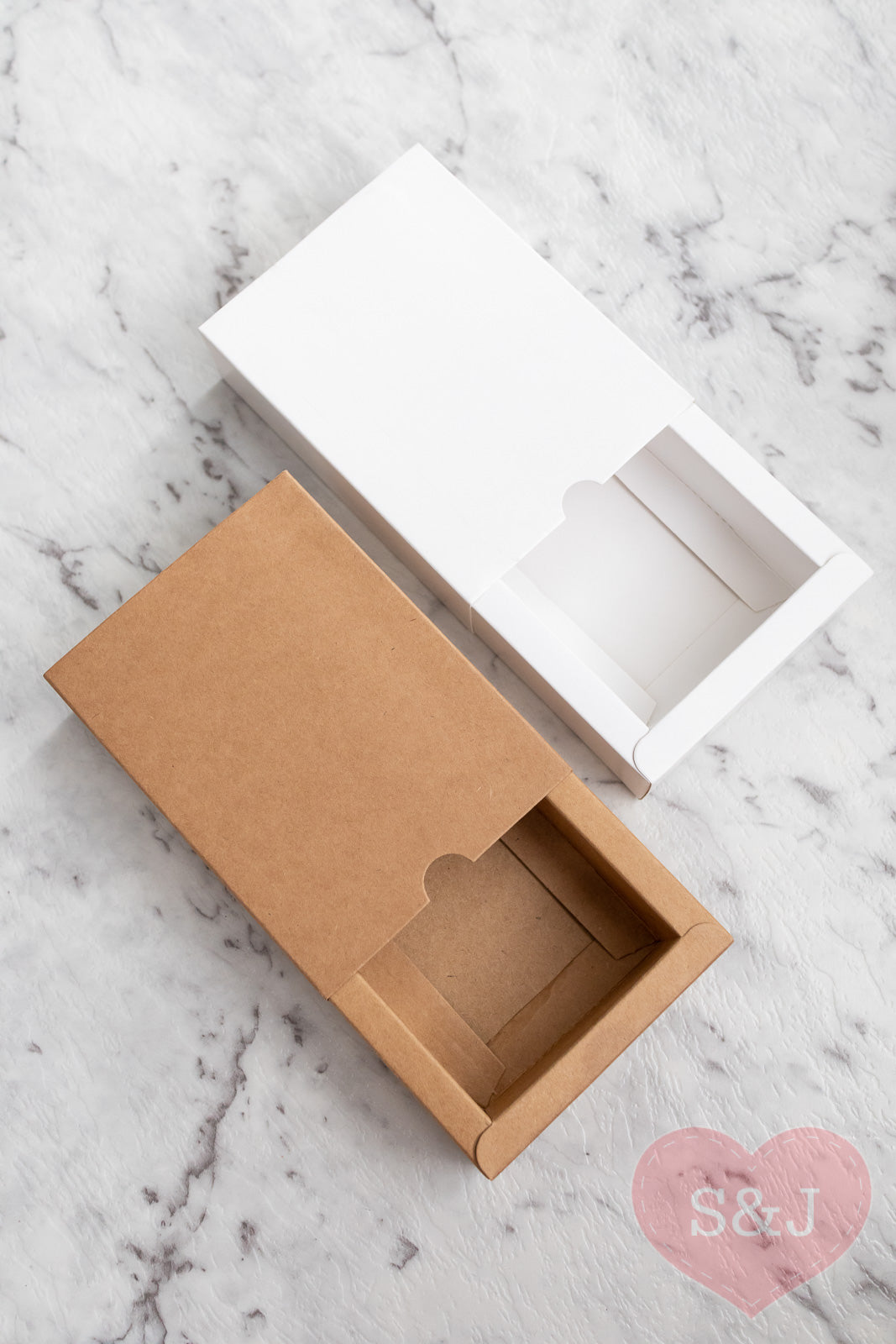 Sleeve Box - White/Brown/Black - Pack of 10