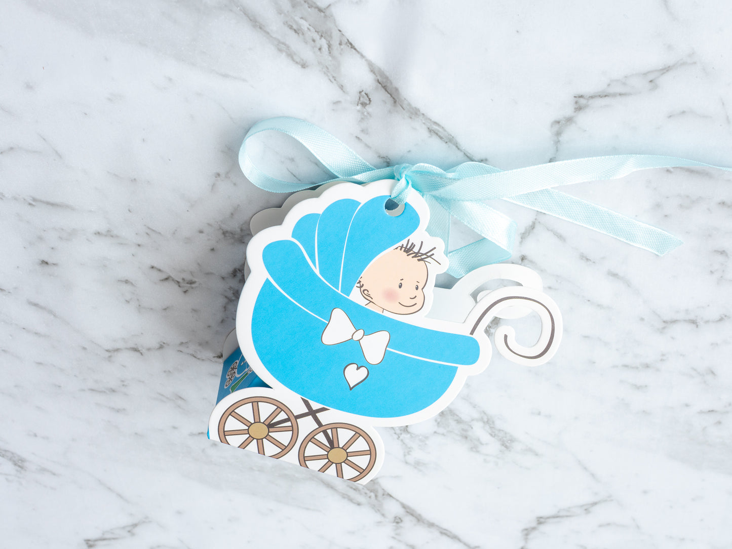 Baby Pram Kids Party Box - 11.5x5x11cm - Pack of 10