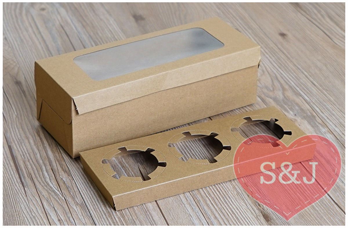 Cupcake Boxes - 1/2/4/6/12 Holes - Pack of 10