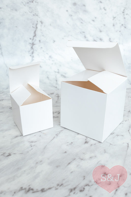 Cardboard White Box - Pack of 10 - Multi Sizes