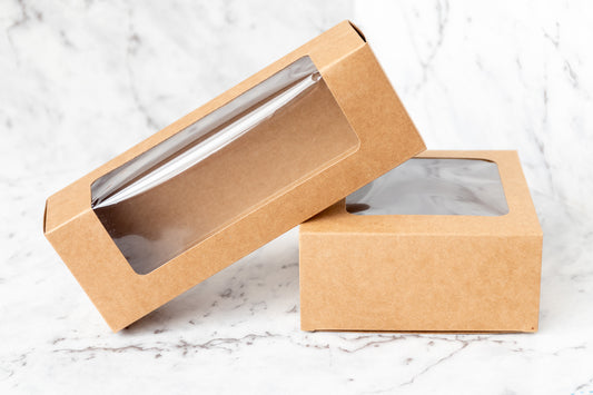 Window Kraft Box - Pack of 10