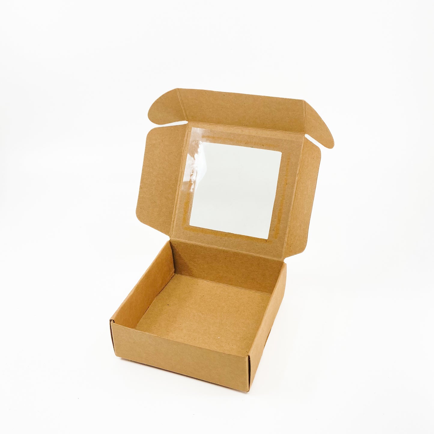 Kraft Window Box - White/Brown/Black - Pack of 10