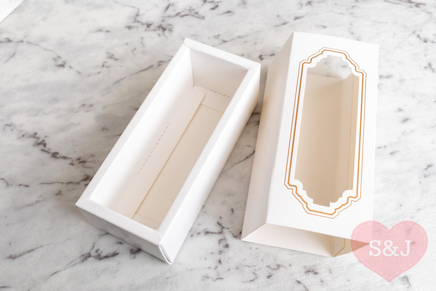 Macaroon Box 300gsm - 15x6x5cm - Pack of 50