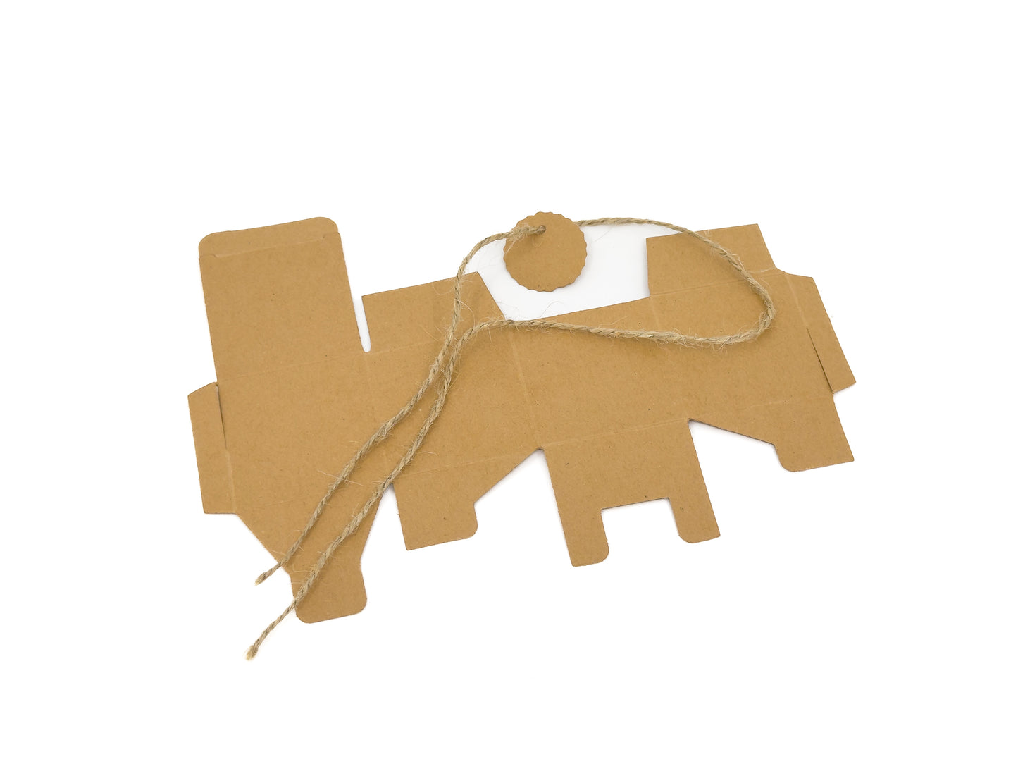 Kraft Box with Twine - 5x5x5cm - Set of 50