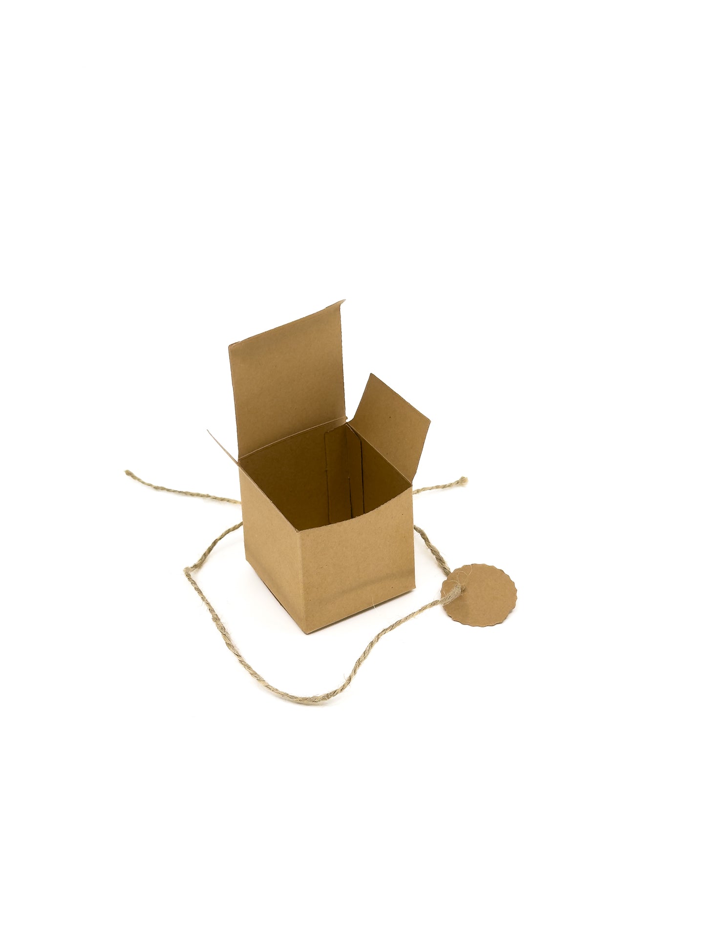 Kraft Box with Twine - 5x5x5cm - Set of 50
