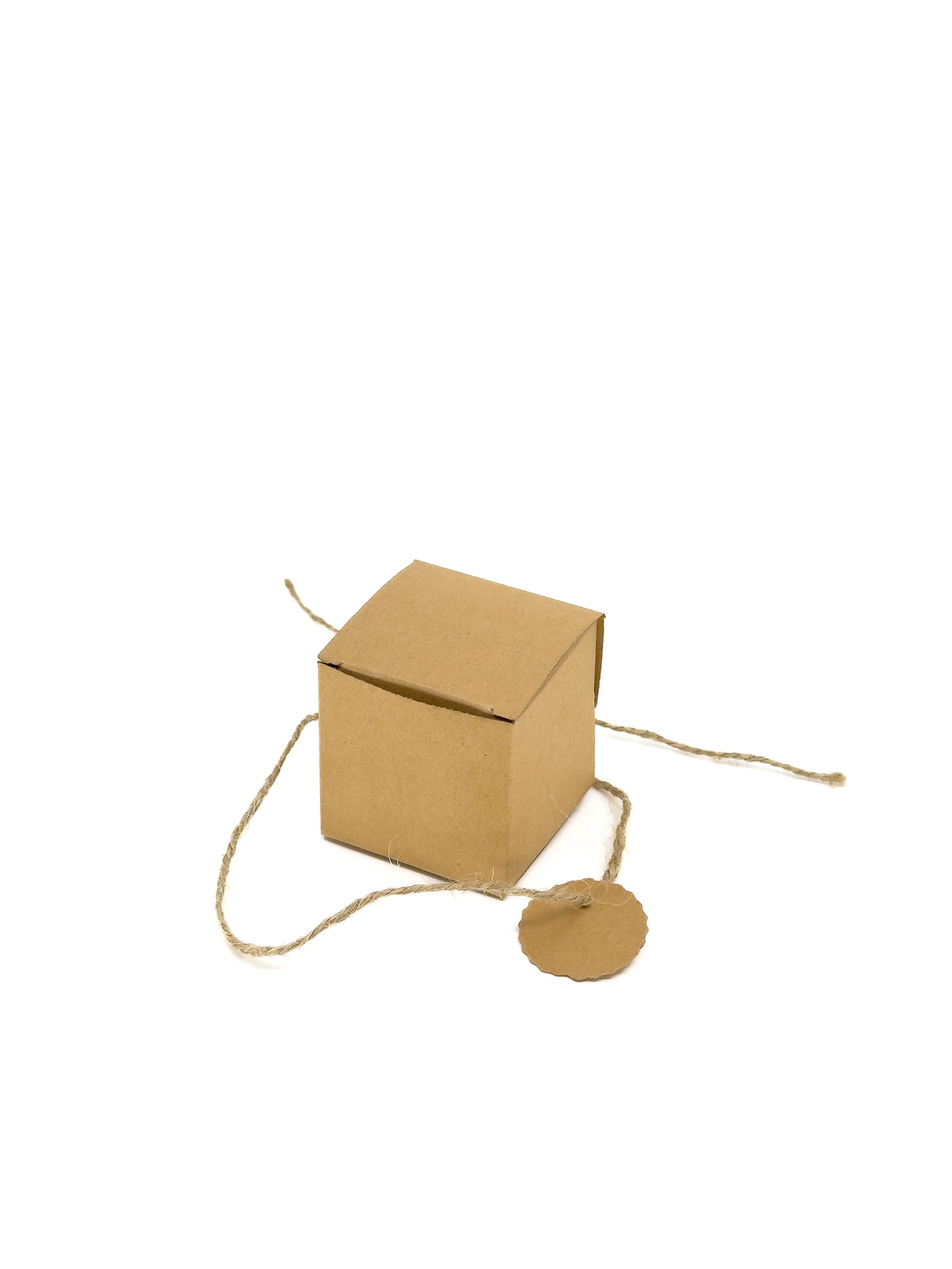 Kraft Box with Twine - 5x5x5cm - Set of 50