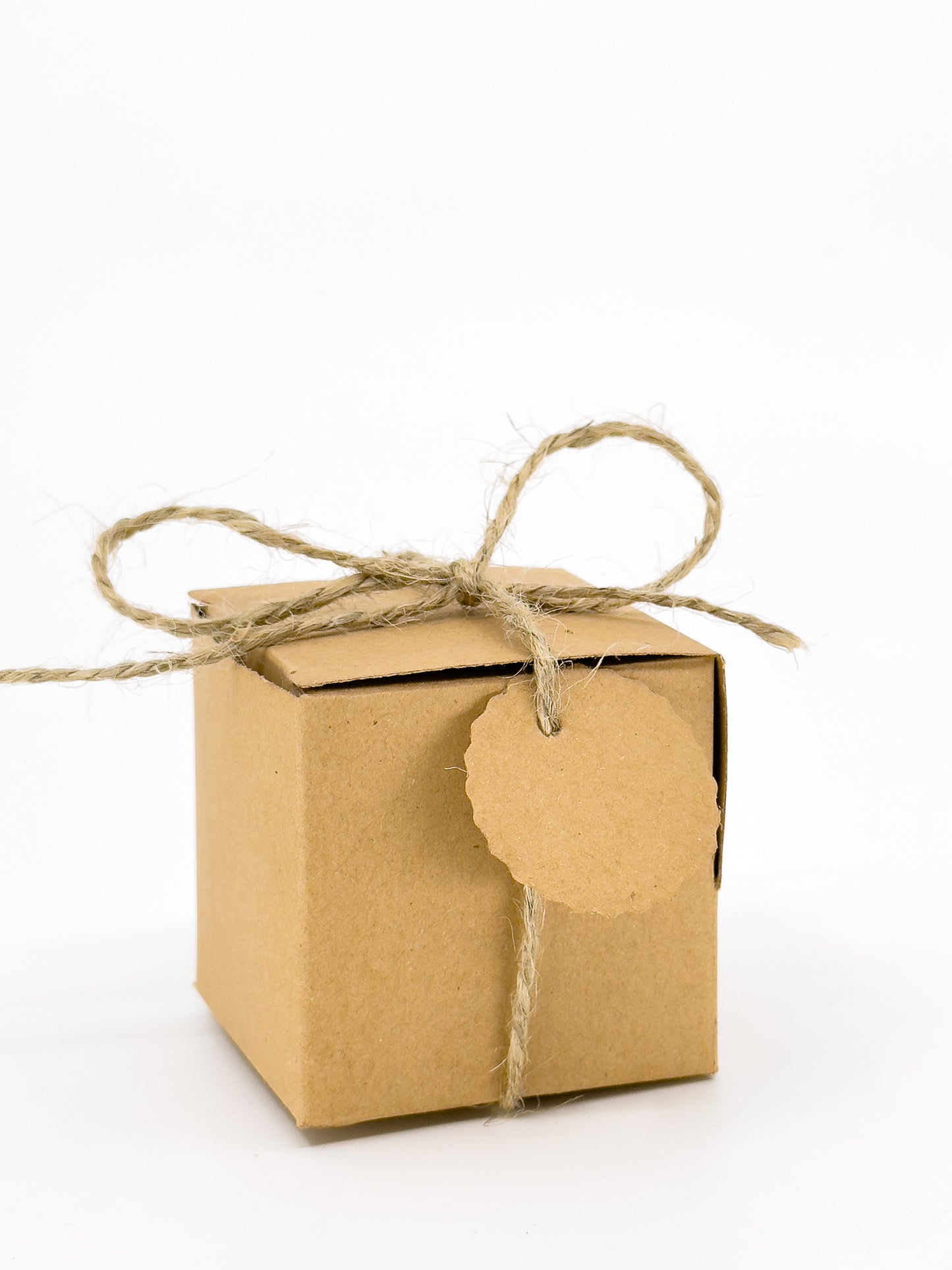 Kraft Box with Twine - 5x5x5cm - Set of 50