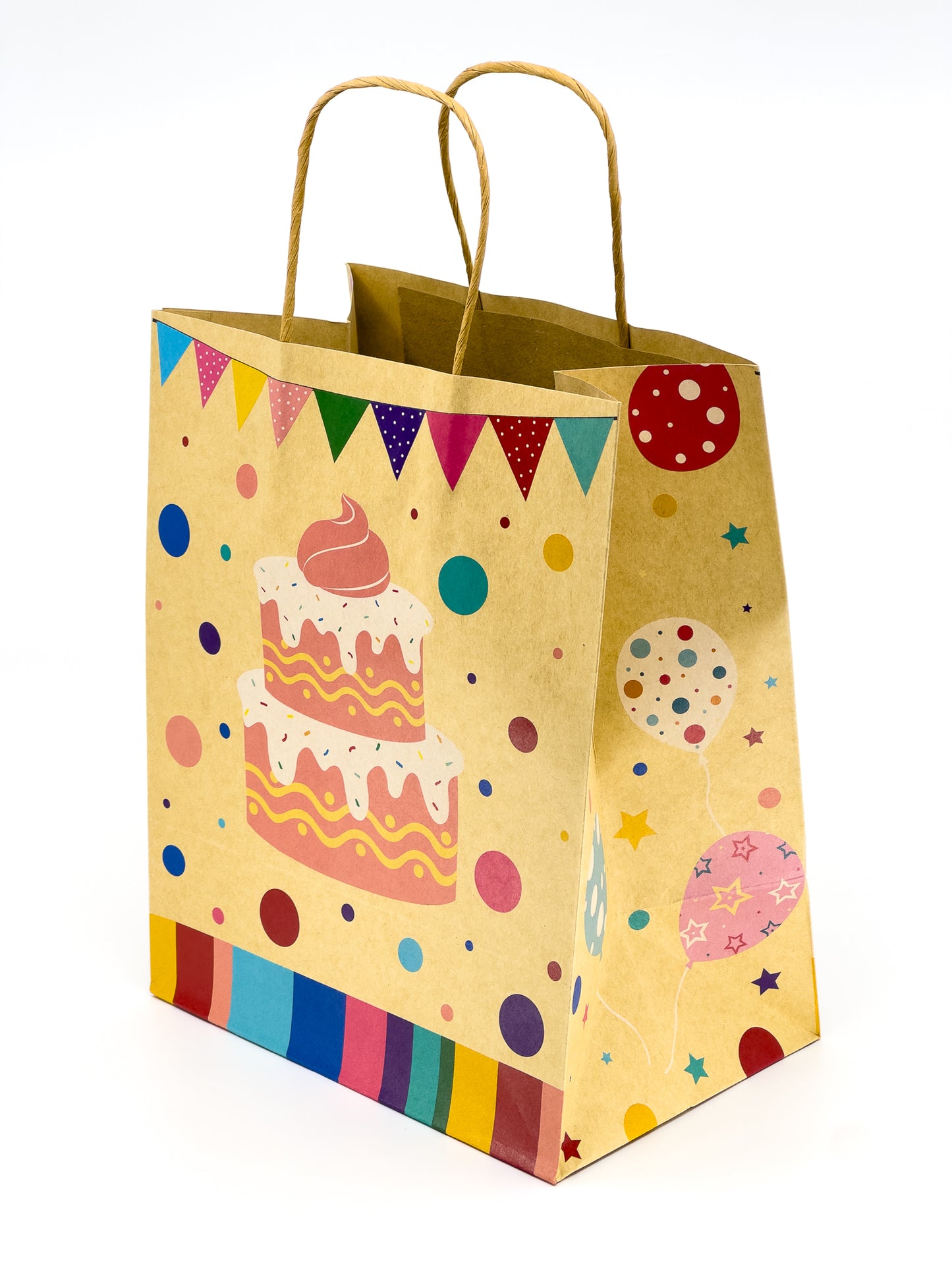 Kraft Party Bag - 20x14x26cm - Pack of 12