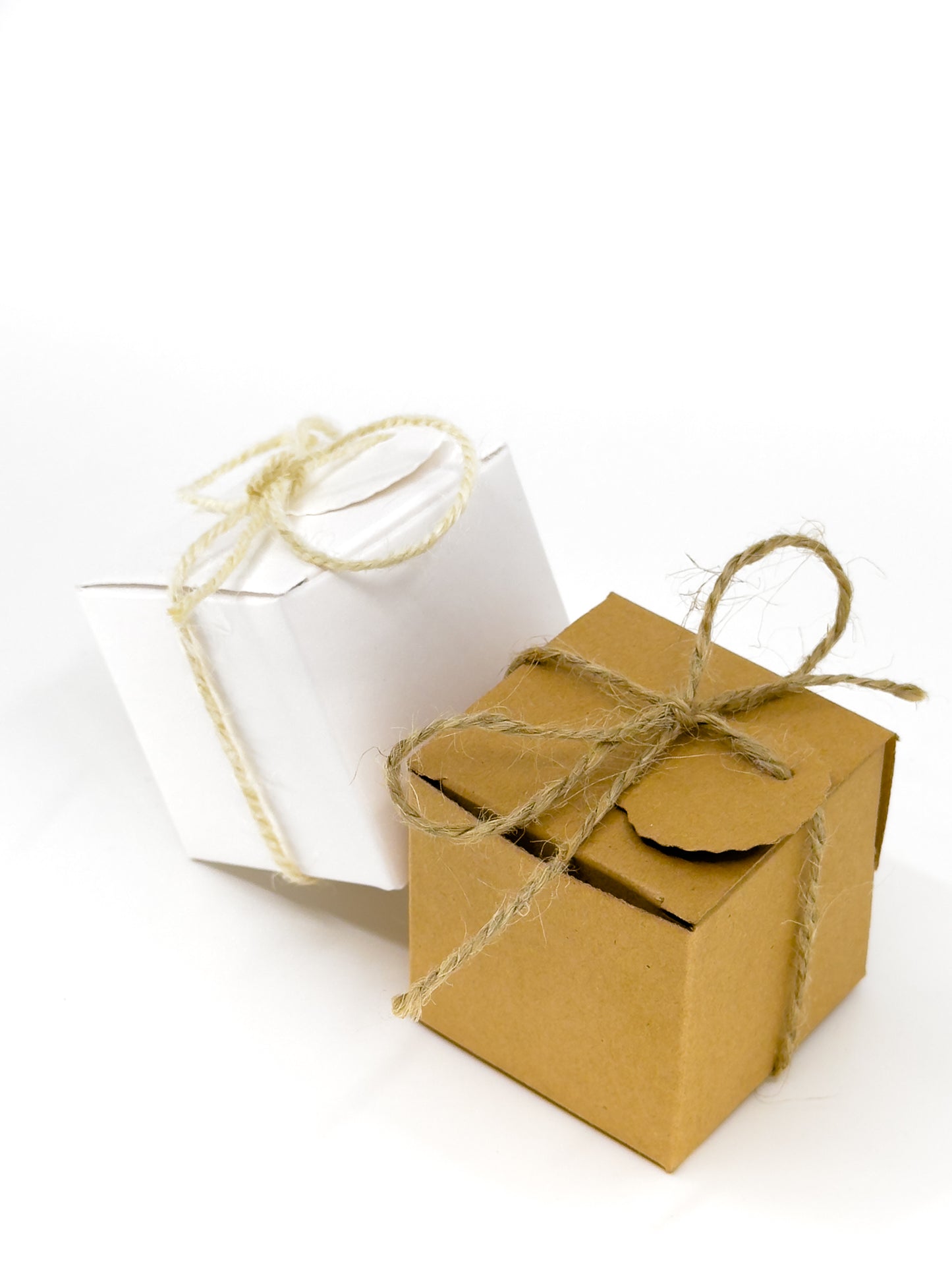 Kraft Box with Twine - 5x5x5cm - Set of 50
