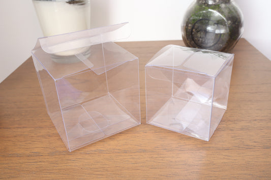 Clear PVC Box - Pack of 10 - Multi Size
