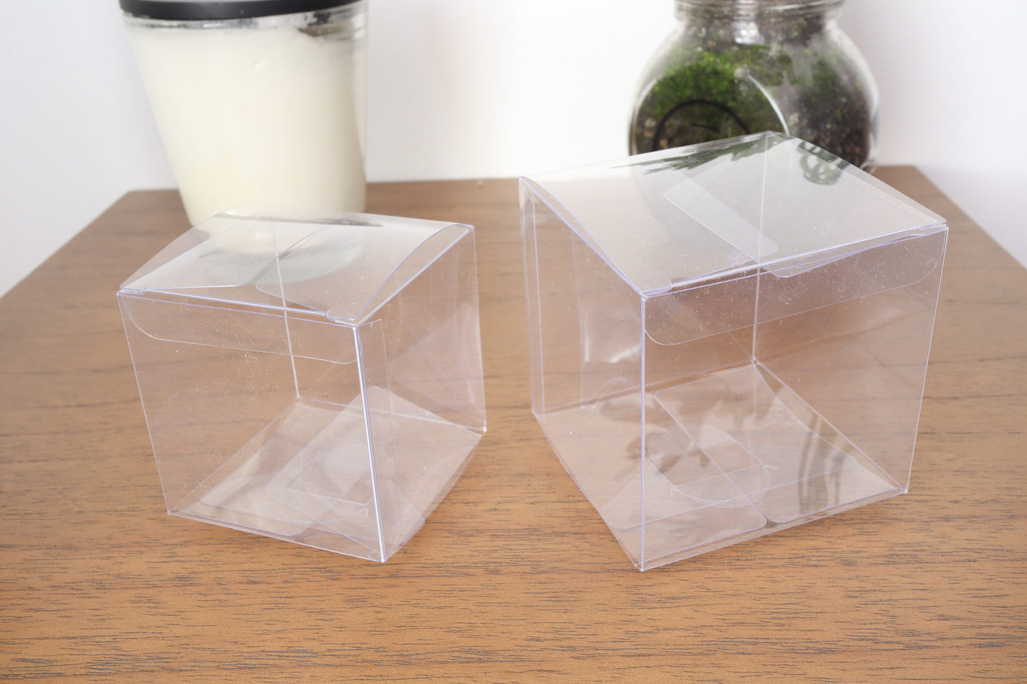 Clear PVC Box - Pack of 50 - Multiple Sizes