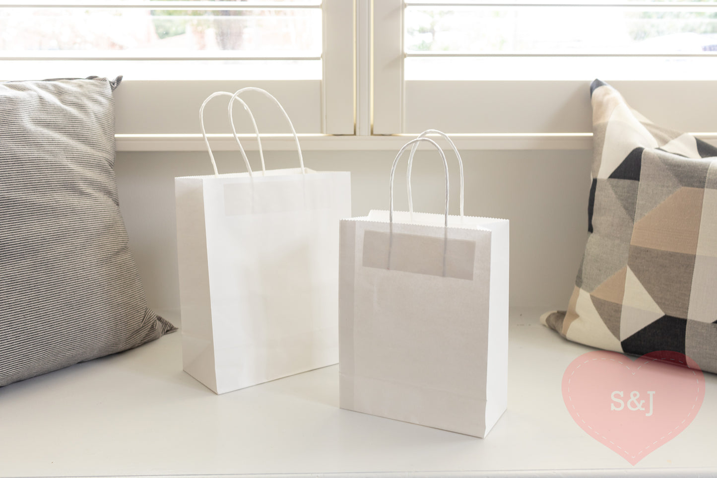 Paper Bags - White/Brown/Black - Pack of 50