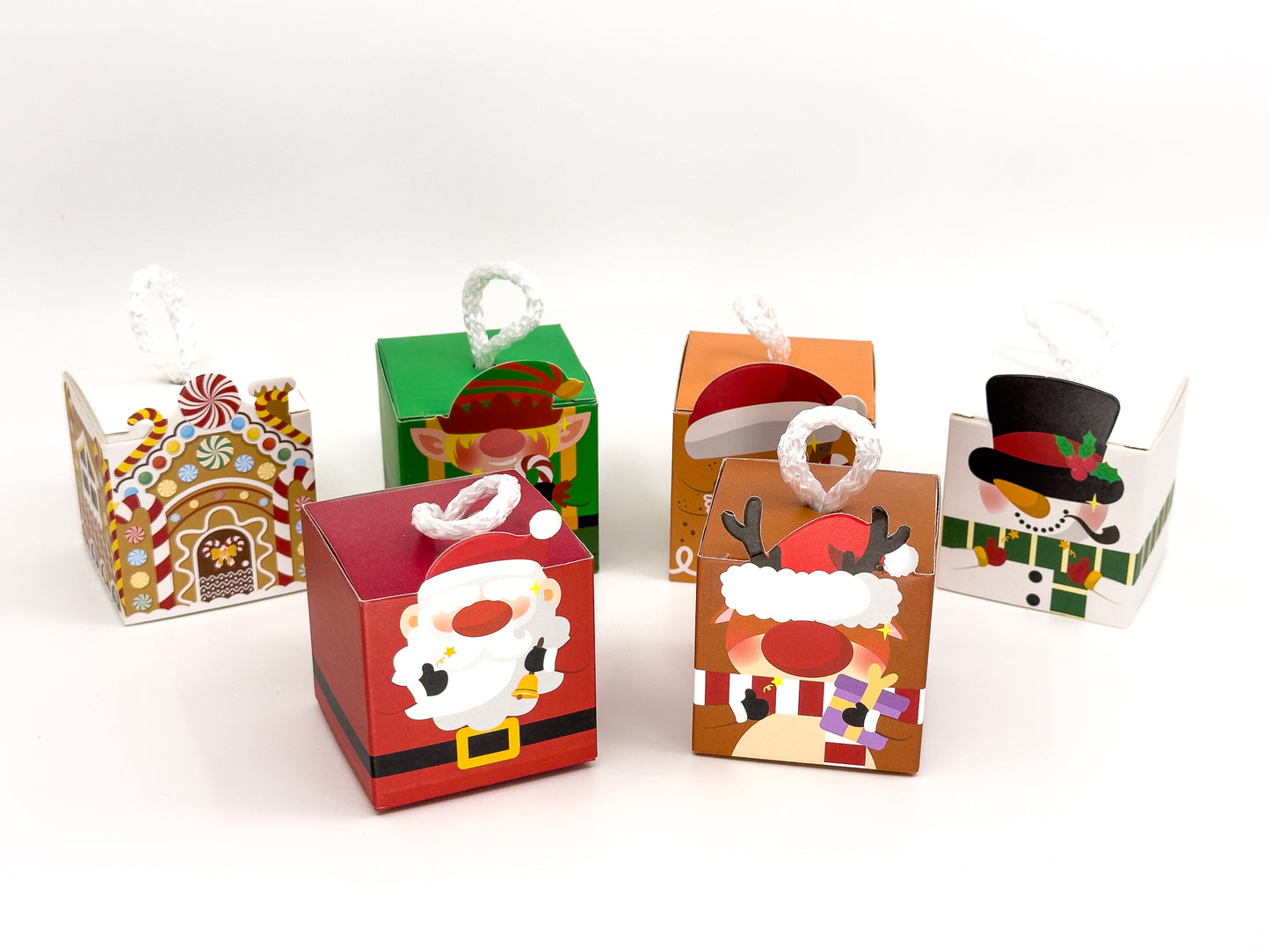 Xmas Favour Box - 5.5x5.5x5.5cm - Pack of 10