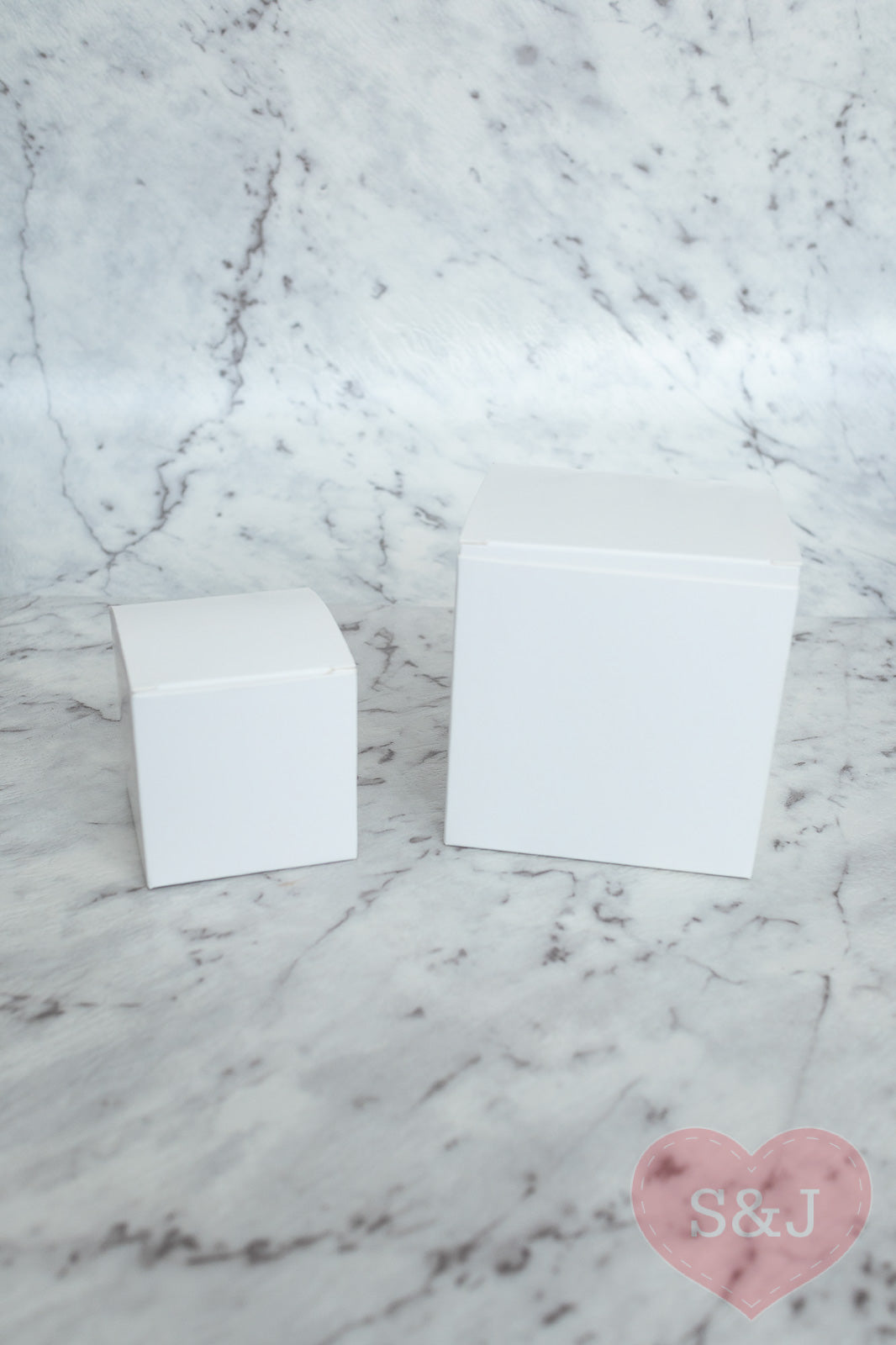 Square White Boxes - Pack of 50