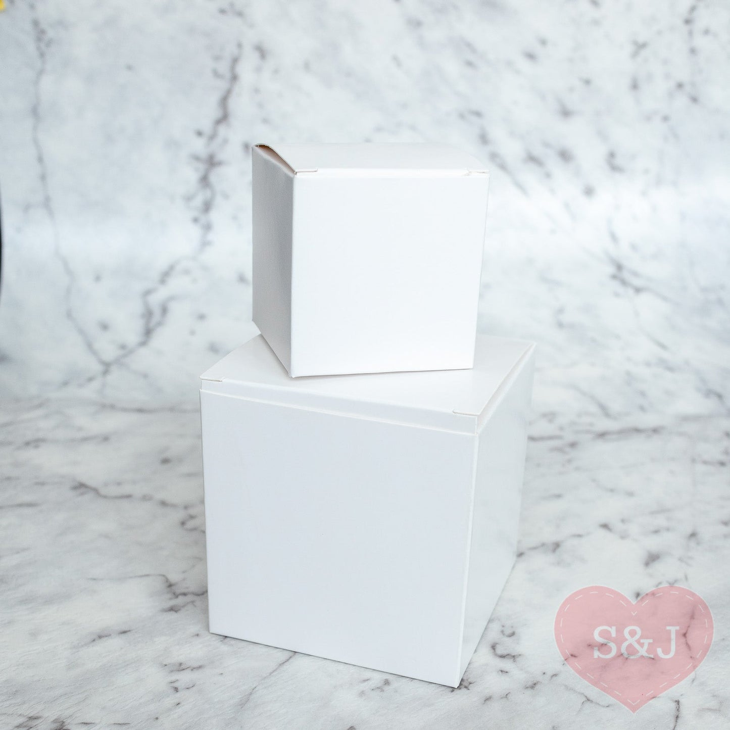 Square White Boxes - Pack of 50