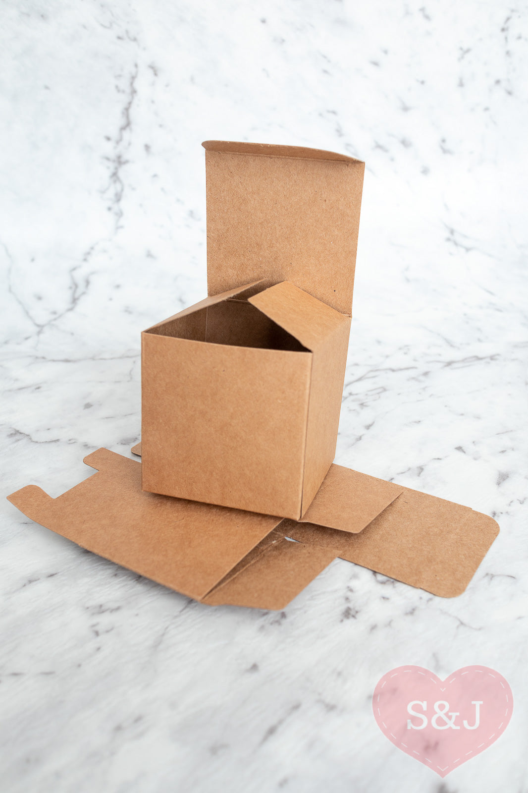 Square Kraft Boxes - Pack of 50