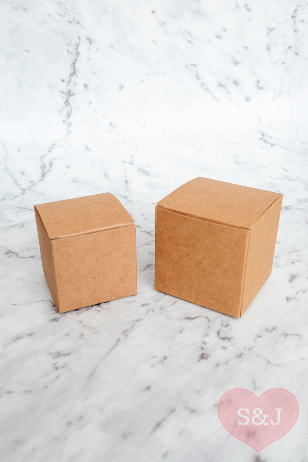 Square Kraft Boxes - Pack of 50