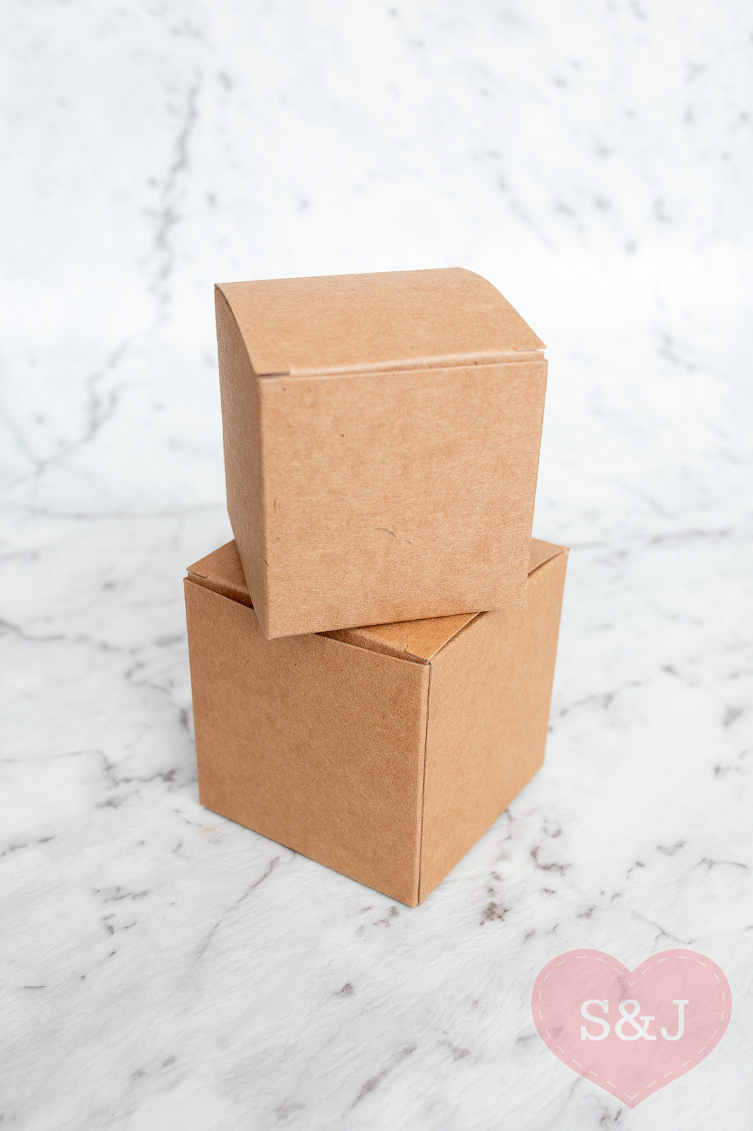 Square Kraft Boxes - Pack of 50