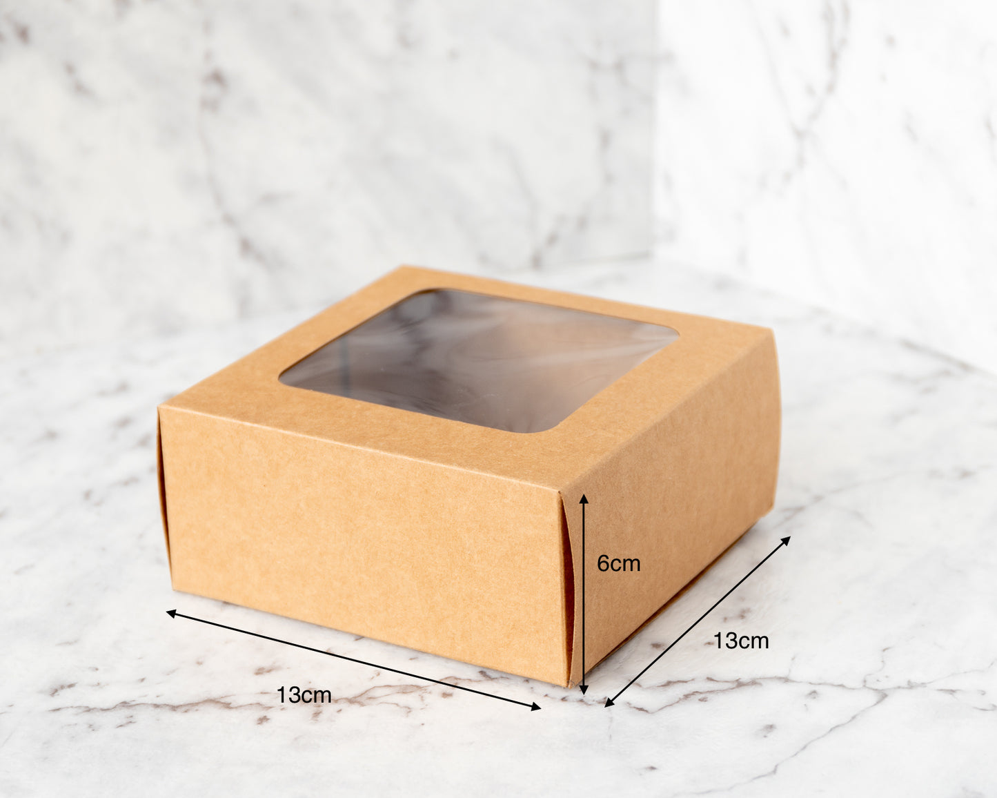 Window Kraft Box - Pack of 10