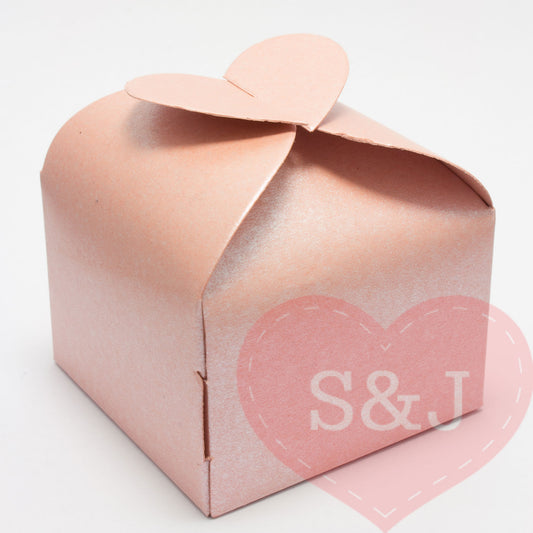 Love heart Favour Box - 6x6x6cm - Pack of 50