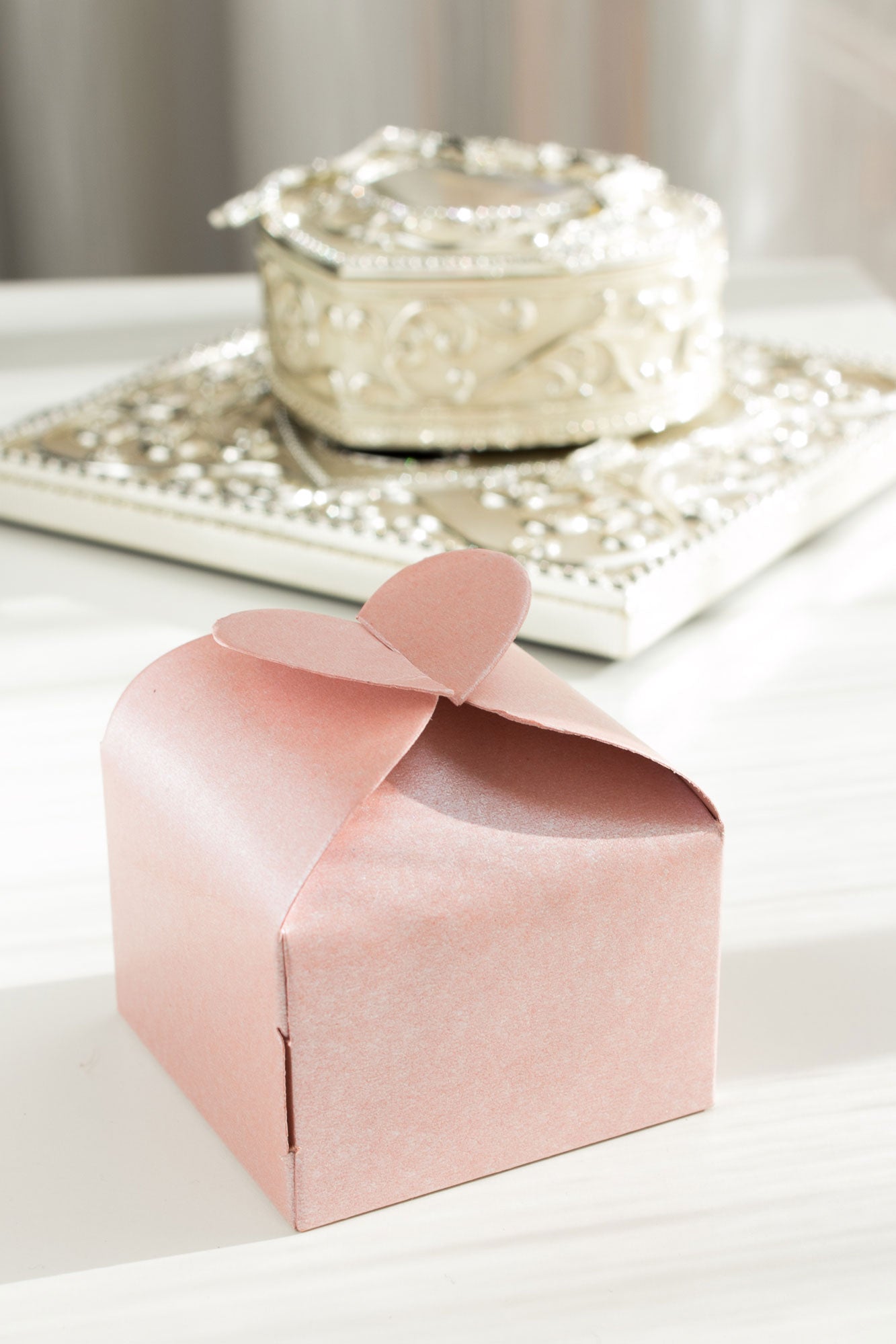 Love heart Favour Box - 6x6x6cm - Pack of 50