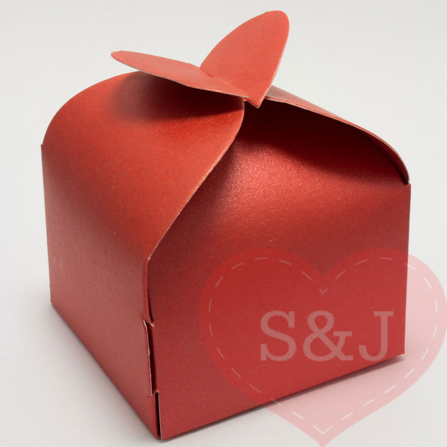 Love heart Favour Box - 6x6x6cm - Pack of 50