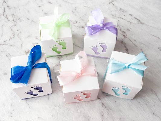 Baby Shower Gift Box - Pink/Blue/Green/Purple - Pack of 10