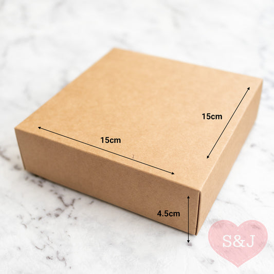 Lid Base Box - Black/White/Brown - Pack of 20
