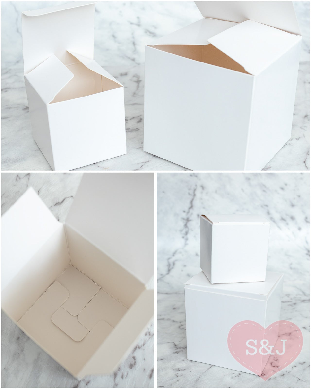 White Square Boxes - Pack of 10