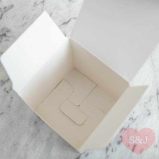 Cardboard White Box - Pack of 10 - Multi Sizes