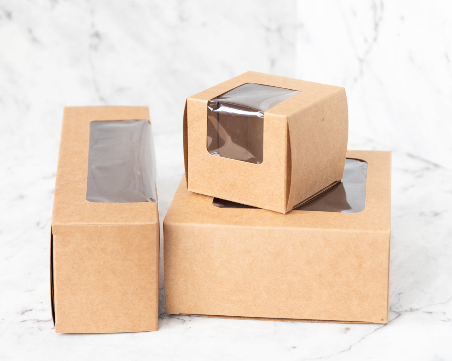 Window Kraft Box - Pack of 10